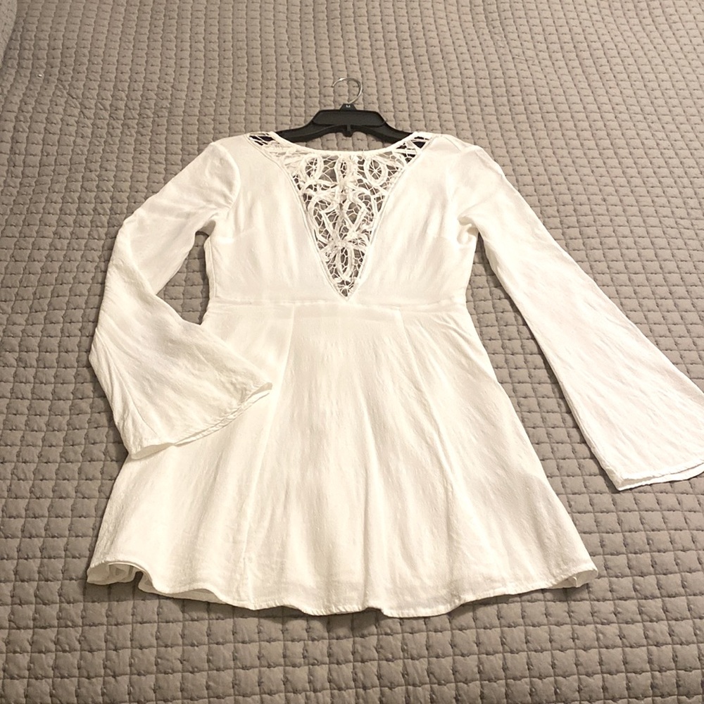 FOREVER 21 lace front backless dress size small